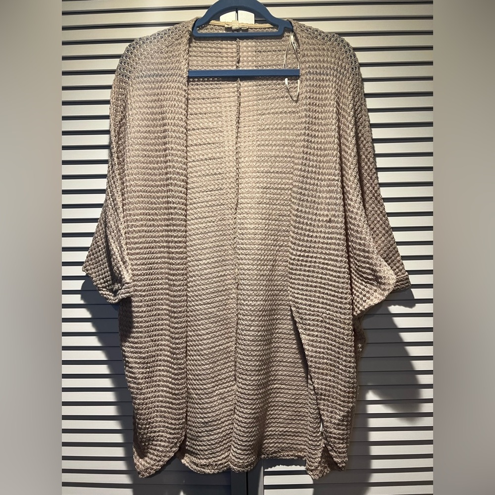 ROLLA COSTER Knit Cardigan, Tan, L